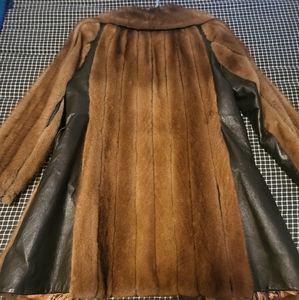 Vintage Mink and Leather Coat
